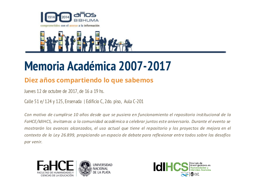 10 años memoria académica