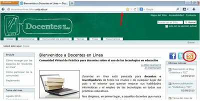 rss en portal firefox